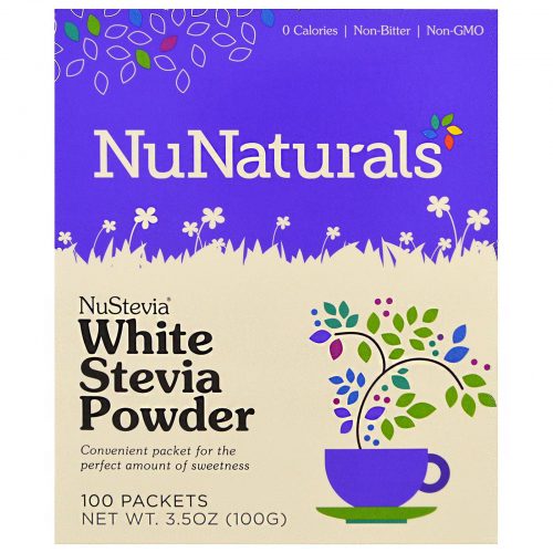 NuStevia White Stevia Powder - 100 packets