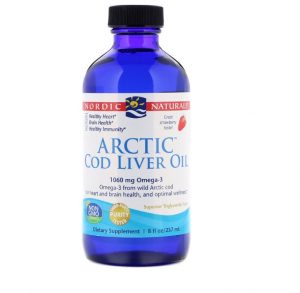 Arctic Cod Liver Oil (Strawberry) 237ml - Nordic Naturals