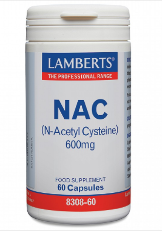N-Acetyl Cysteine (NAC) 600 mg 60 Caps - Lamberts