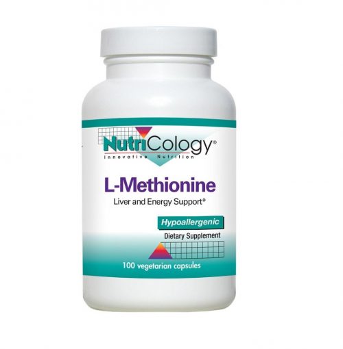 L-Methionine 500mg - 100 Veg Capsules - Nutricology