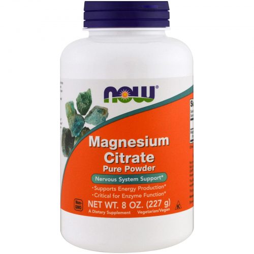 Magnesium Citrate Pure Powder 227g - Now Foods