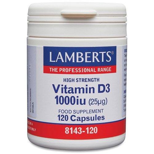 Vitamin D 1000iu - 120 Capsules - Lamberts