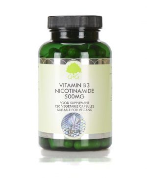 Vitamin B3 Nicotinamide 500mg 120 Capsules - G&G Vitamins
