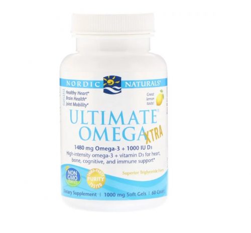 Ultimate Omega Xtra (Lemon) 60 Soft Gels - Nordic Naturals
