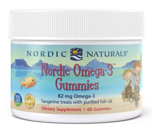 Nordic Omega-3 Gummies (Tangerine Treats) 60 Gummies - Nordic Naturals