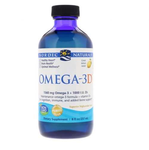 Omega-3D (Lemon) 237 ml - Nordic Naturals