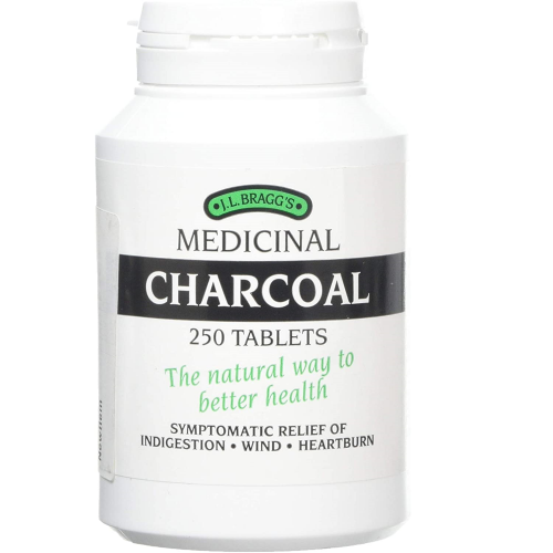 Charcoal Tablets 250, J L Braggs - YourHealthBasket