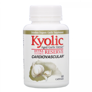 Kyolic Aged Garlic Extract - Cardiovascular Reserve - 600 mg - 60 caps - Wakunaga
