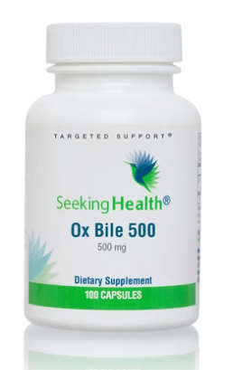 Ox Bile 500mg - 100 Capsules - Seeking Health