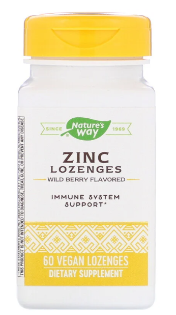 Zinc Lozenges (Berry Flavoured) 60 caps - Nature's Way