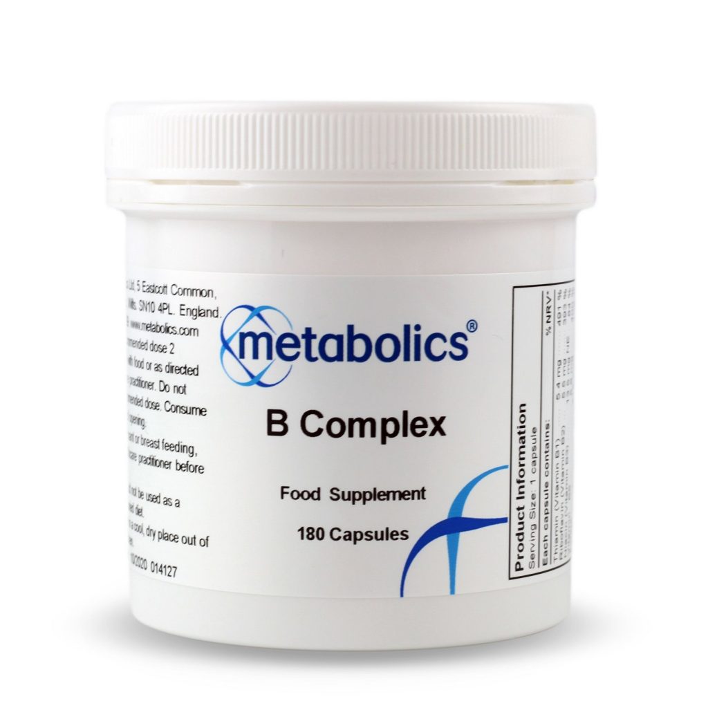 B Complex, 180 capsules Metabolics YourHealthBasket