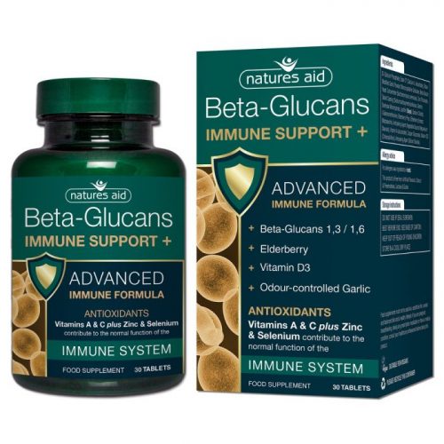 Beta Glucans Immune Support + 30 Tablets - Nature's Aid
