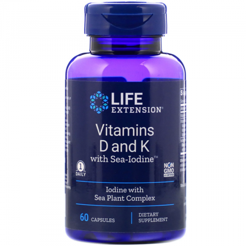 Vitamins D and K with Sea-Iodine