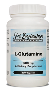 L-Glutamine 500 mg - 100 capsules - New Beginnings - SOI*
