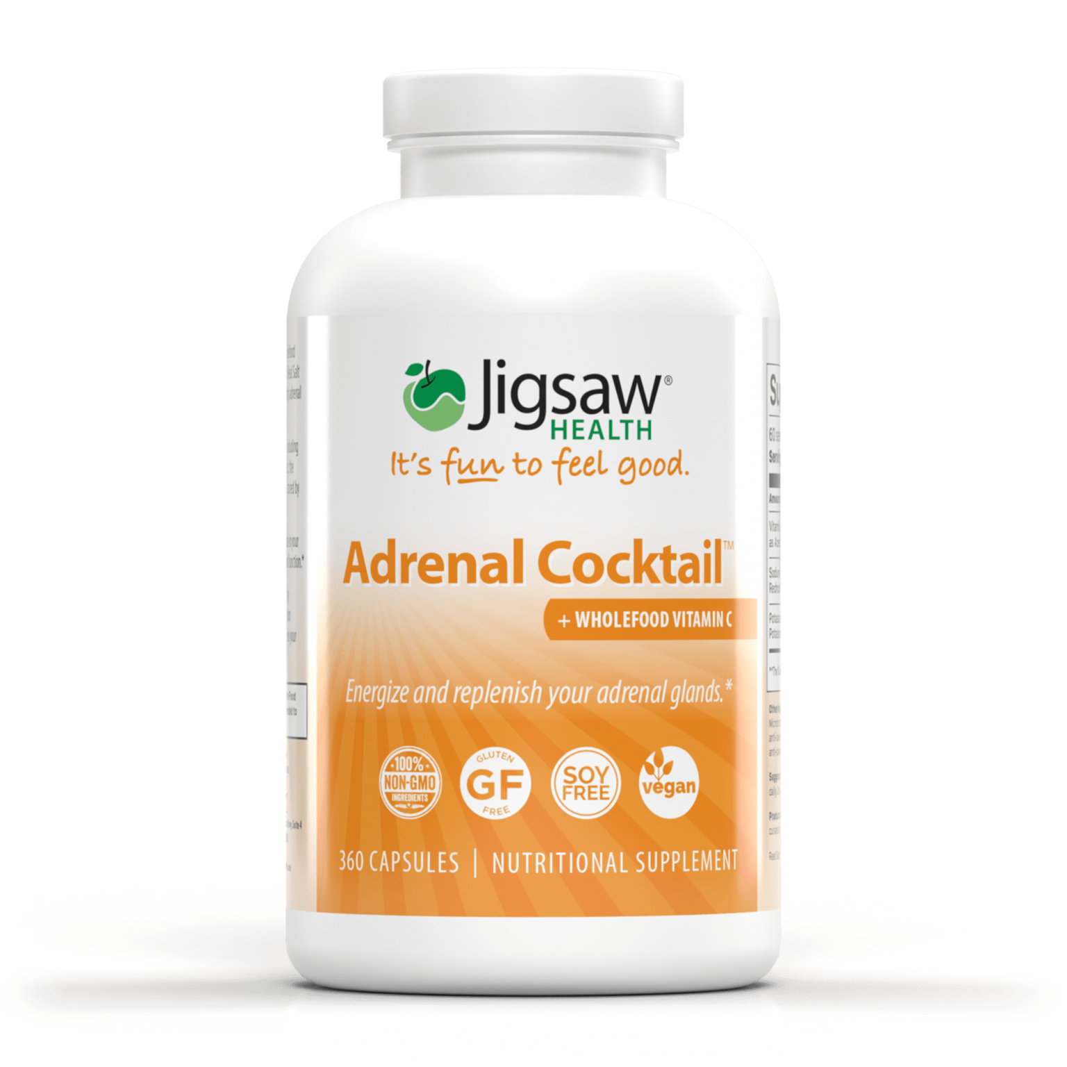 Adrenal Cocktail™ + Whole Food Vitamin C 360 capsules Jigsaw Health