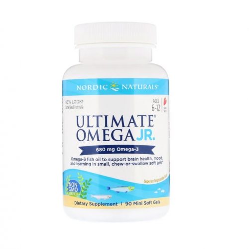 Ultimate Omega Junior (Strawberry) 90 Chewable Soft Gels - Nordic Naturals
