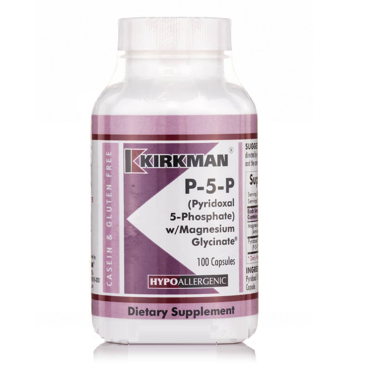 P5P with Magnesium Bisglycinate (Hypoallergenic), 100 Capsules