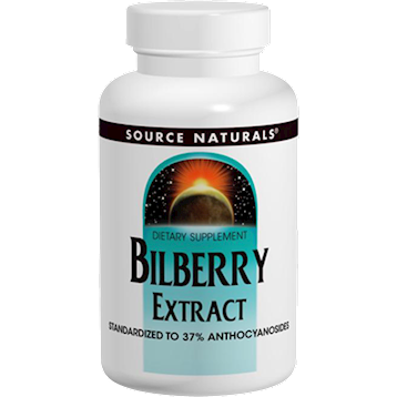 Bilberry Extract 100 mg 60 tabs - Source Naturals