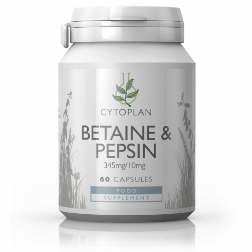 Betaine & Pepsin 60 Capsules - Cytoplan