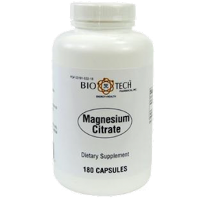 Magnesium Citrate (180 caps) - BioTech