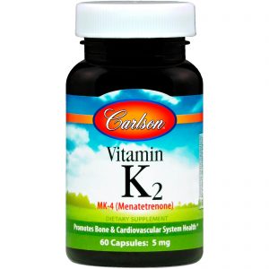 Vitamin K2 - 5mg - 60 Capsules - Carlson Labs