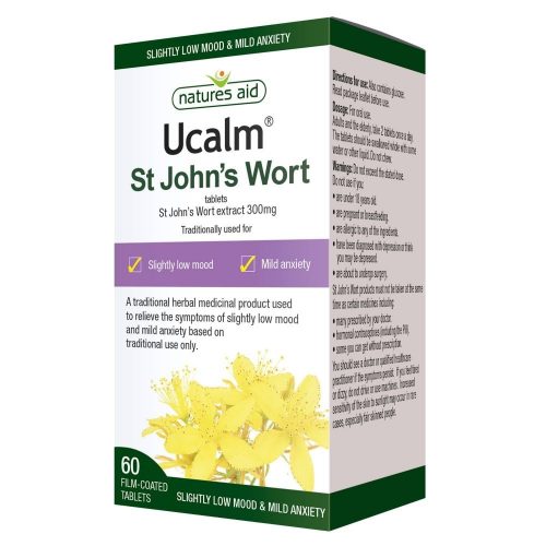 Ucalm (St John's Wort) - 120 tablets - Nature's Aid