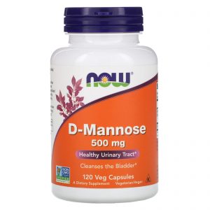 D-Mannose 500mg 120 Capsules - Now Foods