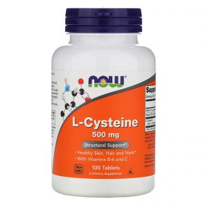 L-Cysteine 500mg 100 Tablets - Now Foods