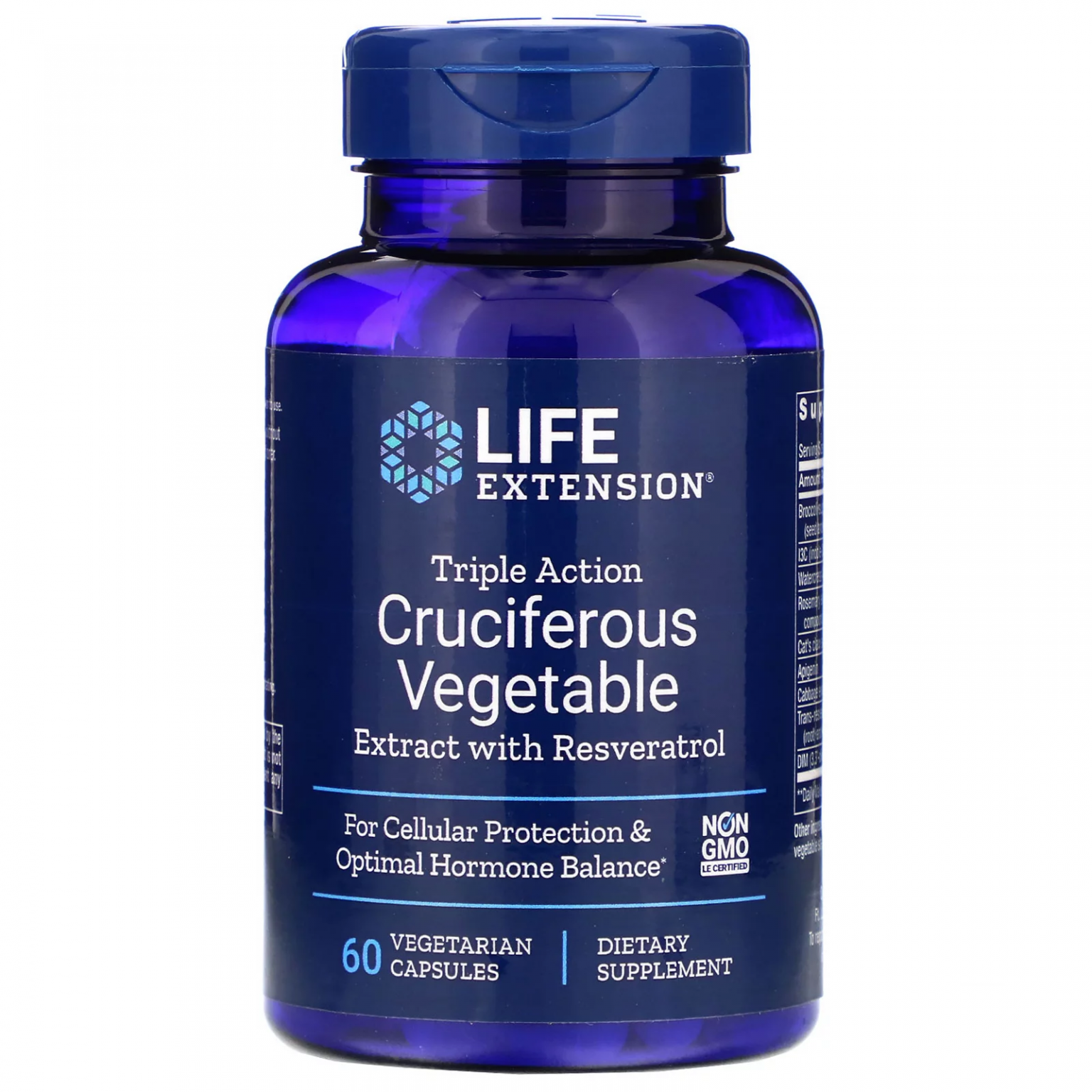 Triple Action Cruciferous Vegetable Extract with Resveratrol, 60 ...