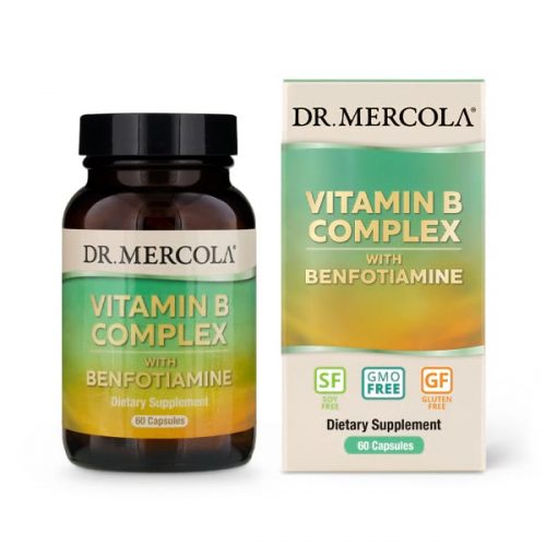 Vitamin B Complex with Benfotiamine- 60 Capsules- Dr Mercola