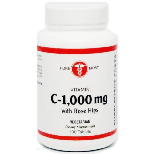 Vitamin C-1000 with Rose Hips 100 Tablets - Holistic Health - SOI**