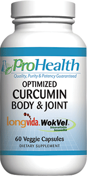 Optimized Curcumin Body and Joint - 60 capsules - ProHealth