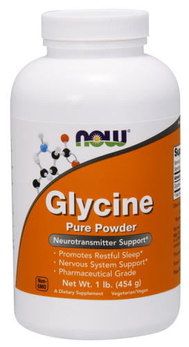 Glycine 100% Pure Powder - (454 g) - NOW Food