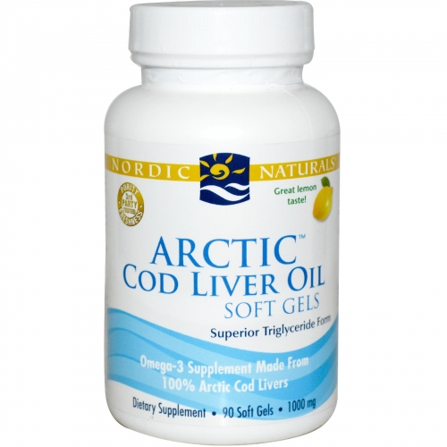 Arctic Cod Liver Oil Soft Gels (Lemon) 90 Soft Gels - Nordic Naturals