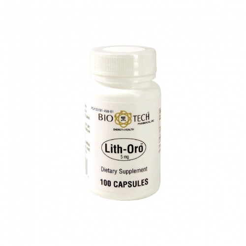 Lith-Oro (Lithium Orotate) 5mg 100 Capsules - Bio Tech