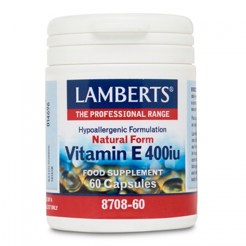 Natural Vitamin E 400iu - 60 Capsules - Lamberts