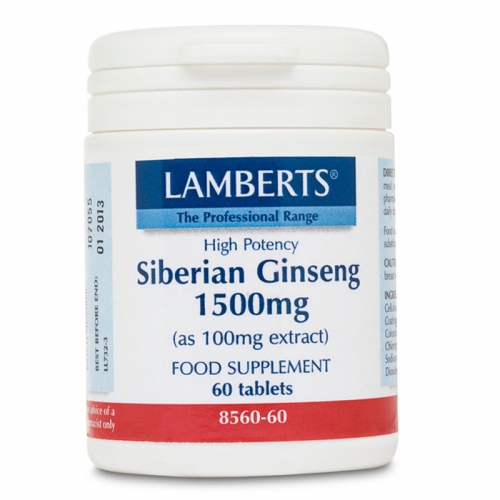Siberian Ginseng 1500mg - 60 Tablets - Lamberts