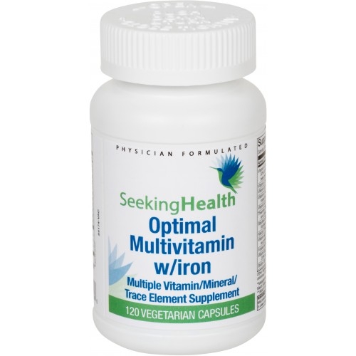 Optimal Multivitamin With Iron - 120 Vegetarian Capsules - Seeking Health