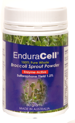 Enduracell - 100% Pure Whole Broccoli Sprout Enzyme-Active Powder - 80g - Cell-Logic