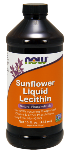 Sunflower Liquid Lecithin, 16 fl oz (473 ml) - Now Foods