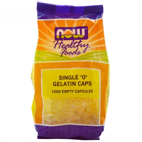 Single 0 Gelatin Caps, 1000 Empty Capsules Now Foods YourHealthBasket