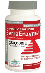 Serra Enzyme (Serrapeptase) 250,000IU Maximum Strength – 90 Delayed Release Capsules