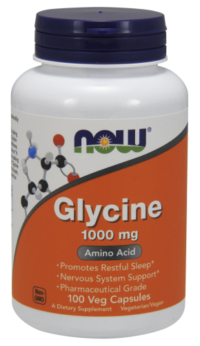 Glycine - 1000mg (100 caps) - Now Foods