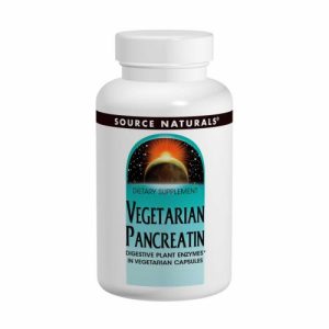 Vegetarian Pancreatin- 475 mg- 120 Capsules - Source Naturals