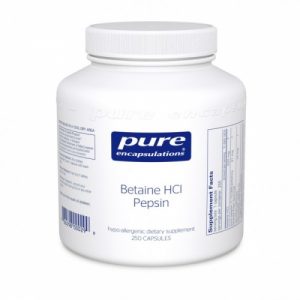 Betaine HCL Pepsin 250 capsules - Pure Encapsulations