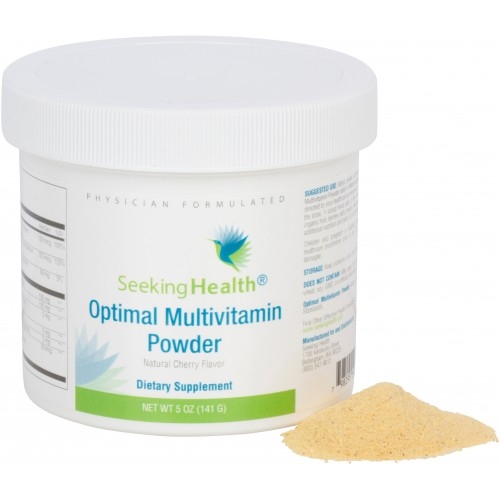 Optimal Multivitamin Powder (Cherry Flavour) - 144g (5.08 oz) - Seeking Health