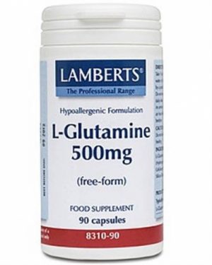 L-Glutamine 500mg 90 Caps - Lamberts