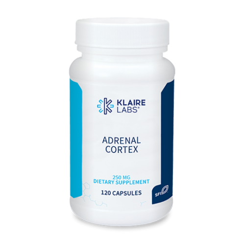 Adrenal Cortex 250mg 120 Capsules - Klaire Labs
