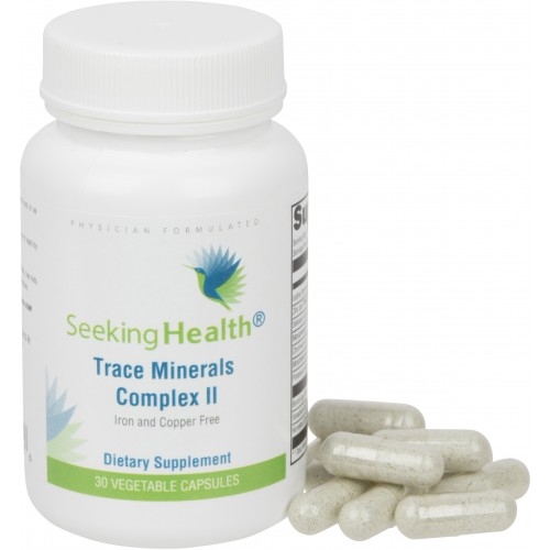 Trace Minerals Complex II - Iron and Copper Free - 30 Vegetable Capsules - Seeking Health