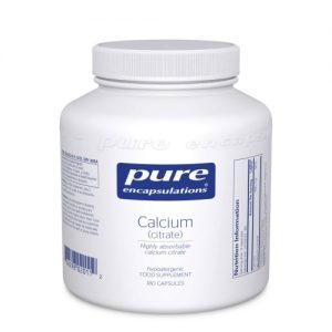 Calcium Citrate 150mg, 180 veg caps - Pure Encapsulations